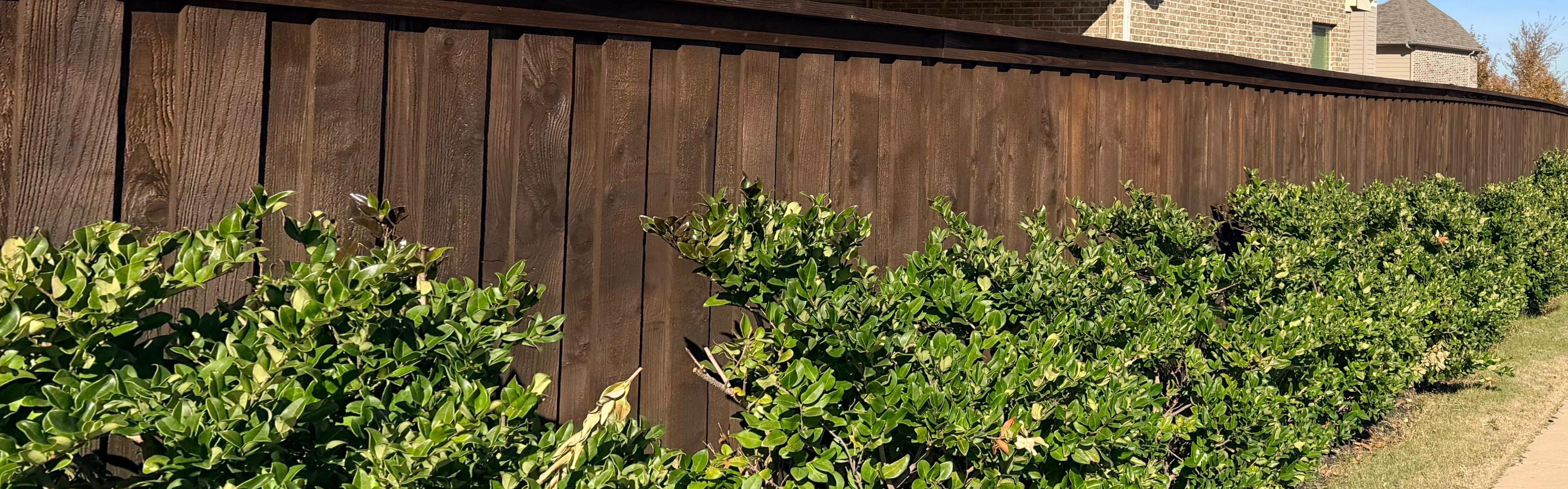 Beautiful stained fence - Affordable fence staining in 75078, 75068, 75009, 76227, 75035